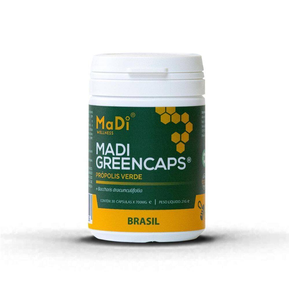 Extrato De Própolis Verde Madi Greencaps 30 Capsulas