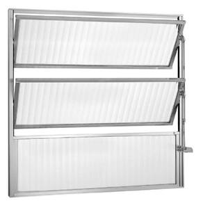Janela de Aluminio Basculante 60x60cm Ecosul Branco