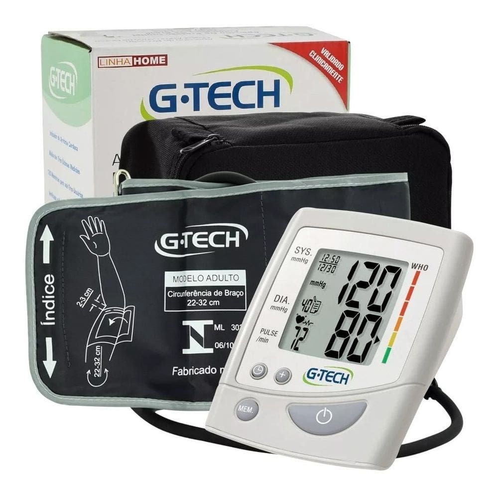 Aparelho Medidor De Pressão Digital Braço G-tech La250