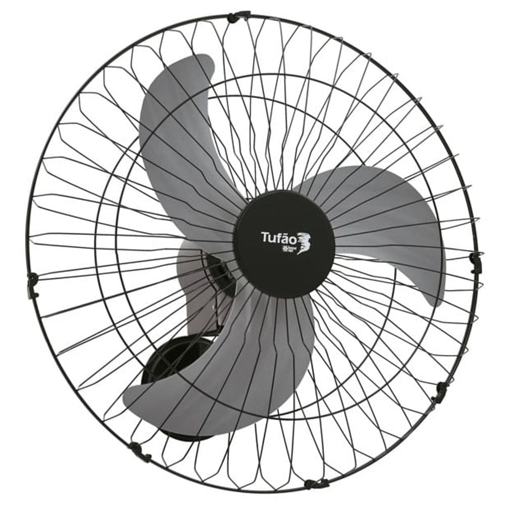 Ventilador de Parede Tufão 60Cm Loren Sid Preto Bivolt