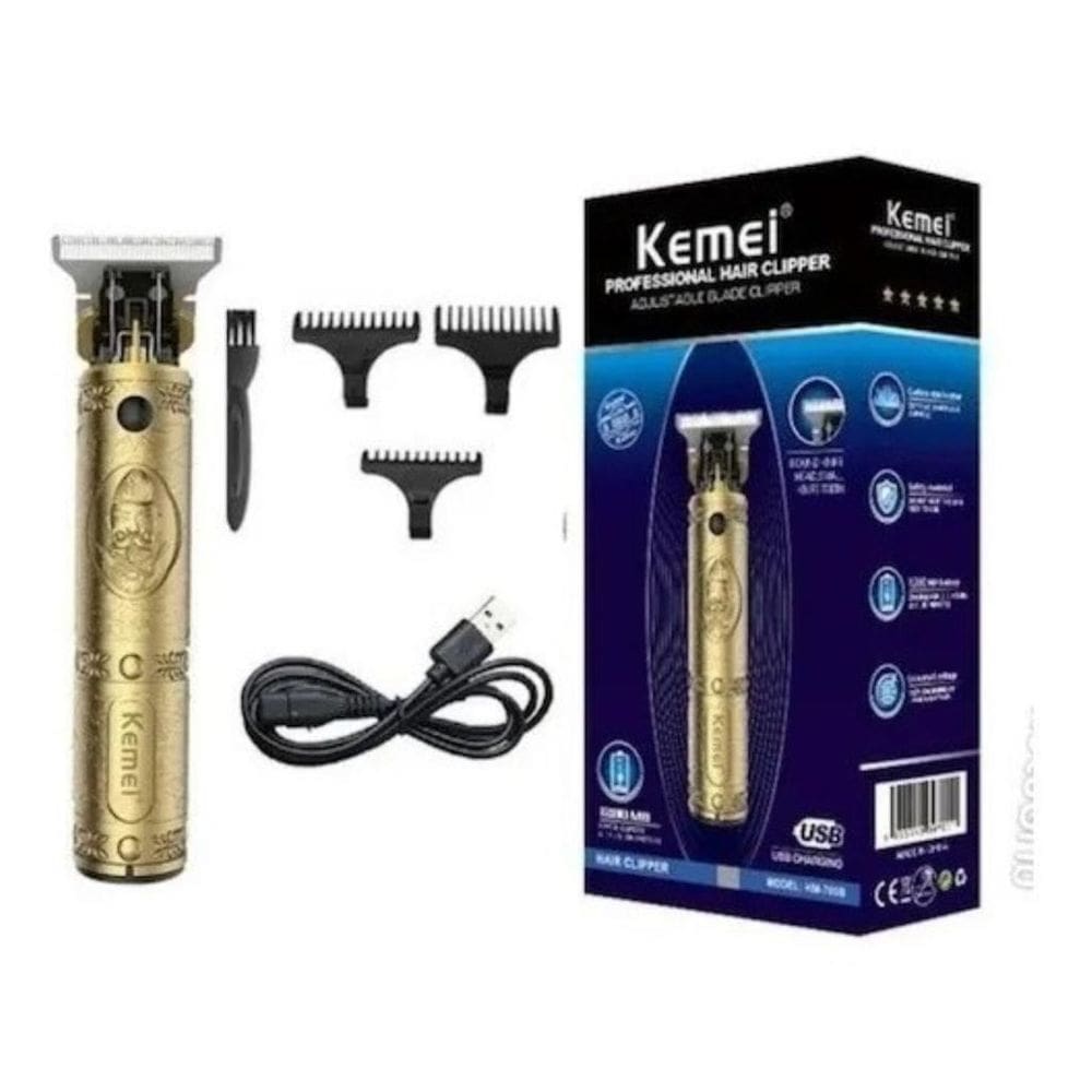Máquina De Acabamento Kemei Km-700b Bivolt Pezinho E Barba