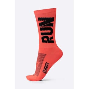 Meia de Corrida HUPI Run Laranja Neon36-42