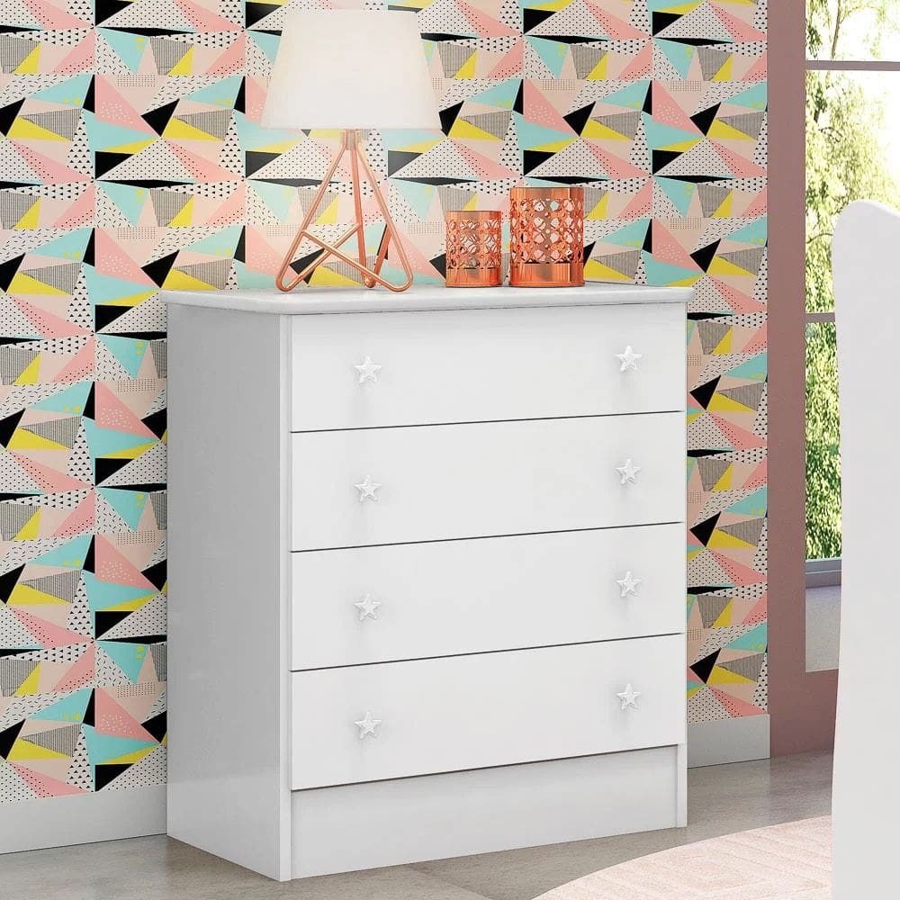 Cômoda Doce Sonho 4 Gavetas - Qmovi