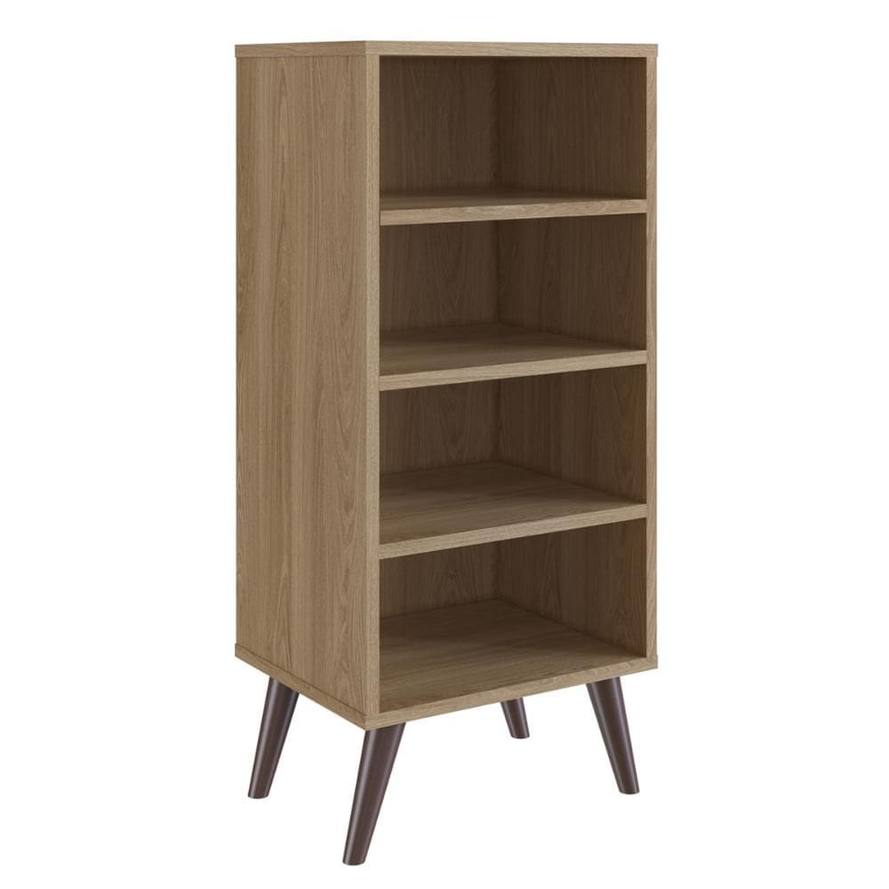 Estante Retrô com 03 Prateleiras Oak com Largura 38,5cm