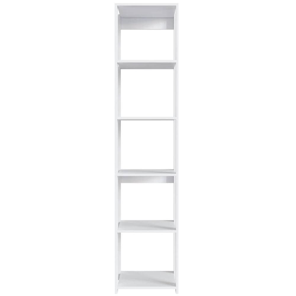 Estante Livreiro com 5 Prateleiras Branco 40x45x183cm Closet Organizador Multiuso