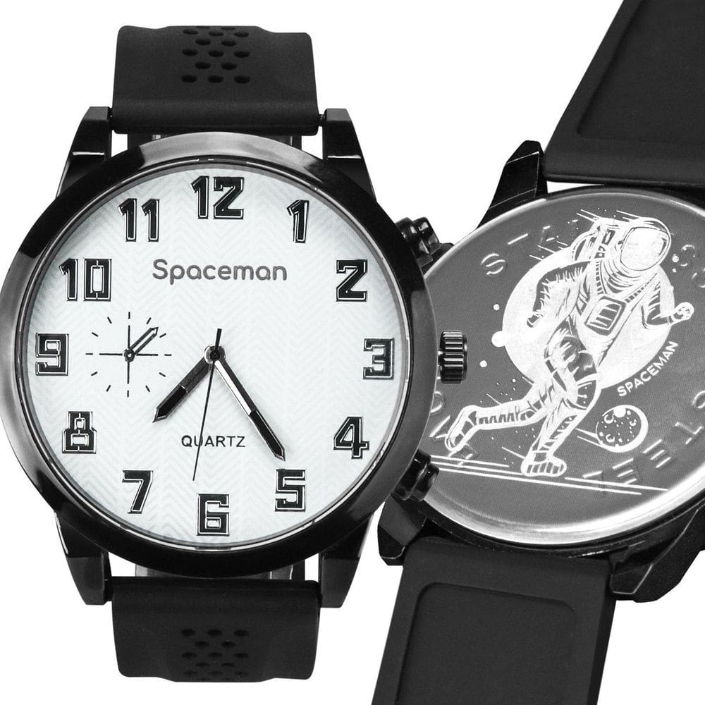 Relógio Masculino Preto Aço Inox - Orizom Spaceman