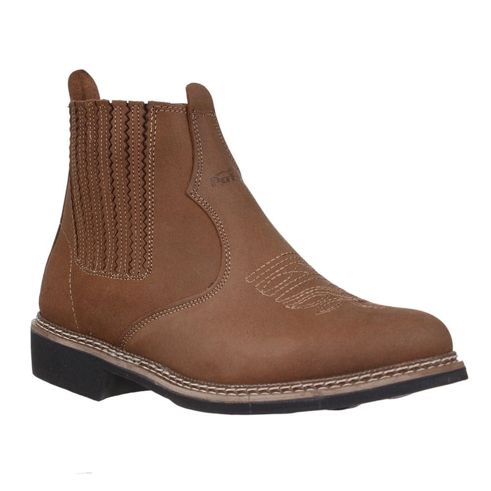 Botina Masculina Bico Redondo Kamel Potro 36638