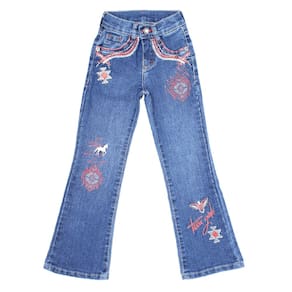 Calça Jeans Infantil Azul Boot Cut Feminina Tassa Gold 34122