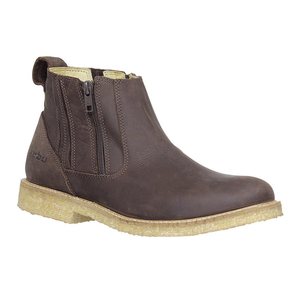 Botina Masculina com Zíper Marrom Zebu 26528