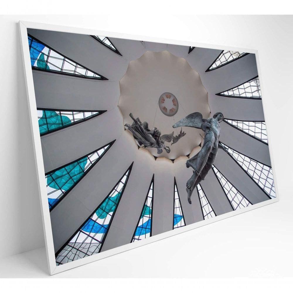 Quadro Anjos Suspensos Catedral De Brasília Medidas 80x120 Cm Impressão Adesivo Fotográfico