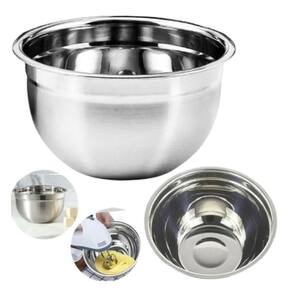 Tigela Mixing Bowl Inox 28 Cm Saladeira Redonda Culinária