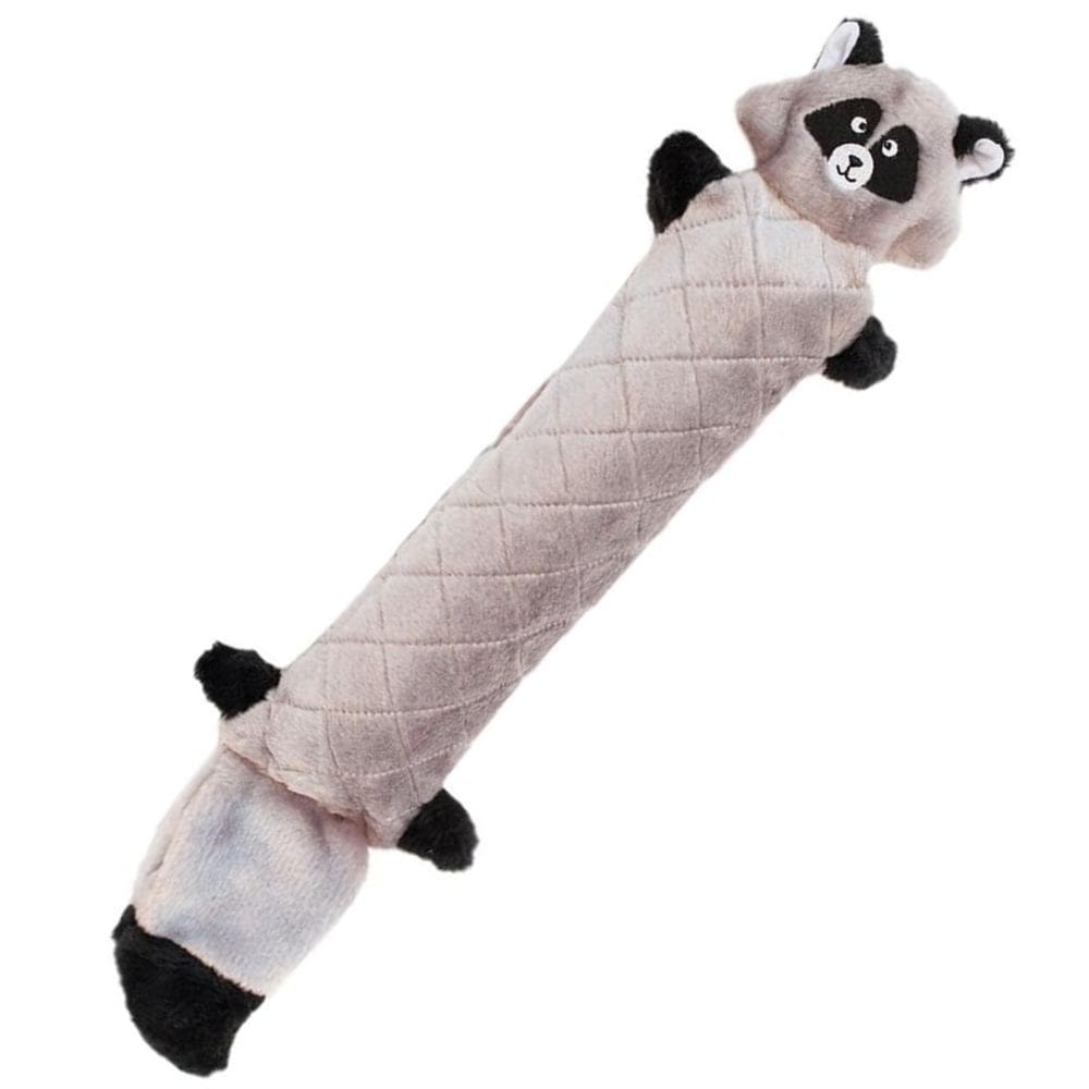 Pelúcia Jigglerz ZippyPaws Brinquedo Guaxinim Com Apito Para Cachorro