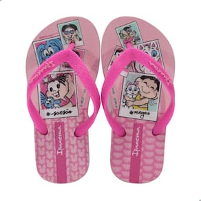 Chinelo Infantil Ipanema Turma Da Monica Rosa