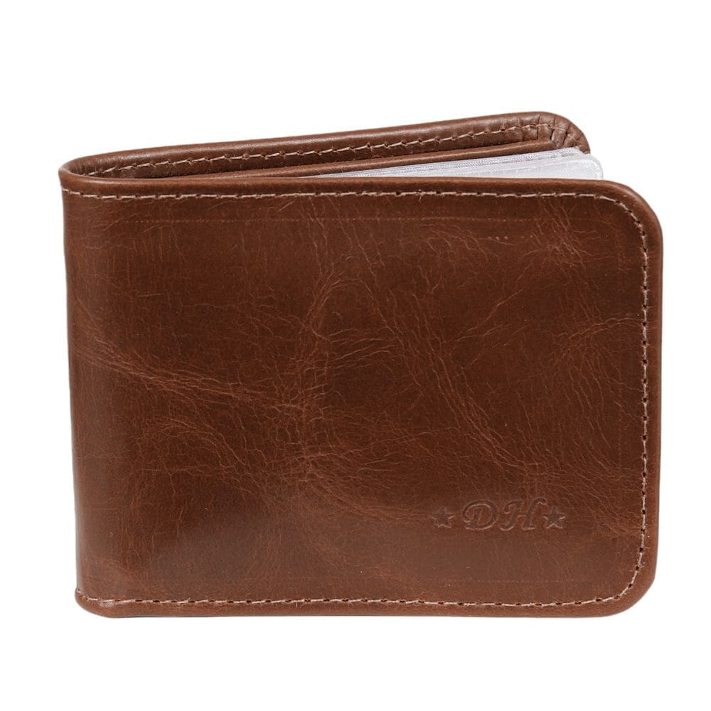 Carteira em Couro Marrom Liso DH Couros 37222