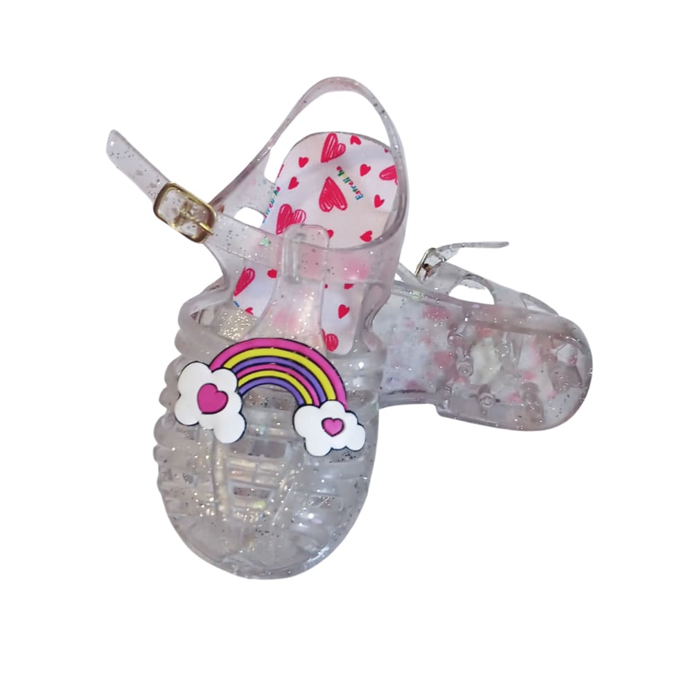 Sandália Primeiros Passos Arco Iris menina bebê