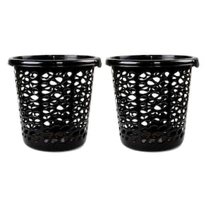 Kit 02 Lixeira Cesto Plástico Cesta Lixo Telado 10 Litros
