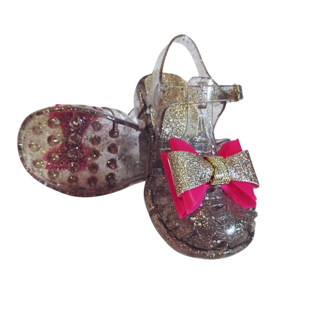 Sandália Infantil Menina Bebê com Laço Primeiros Passos