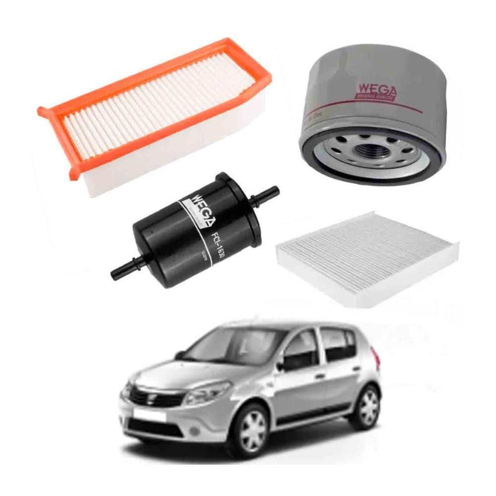 Kit Filtros Óleo Renault Sandero 2015 A 2023 WKL269 Wega