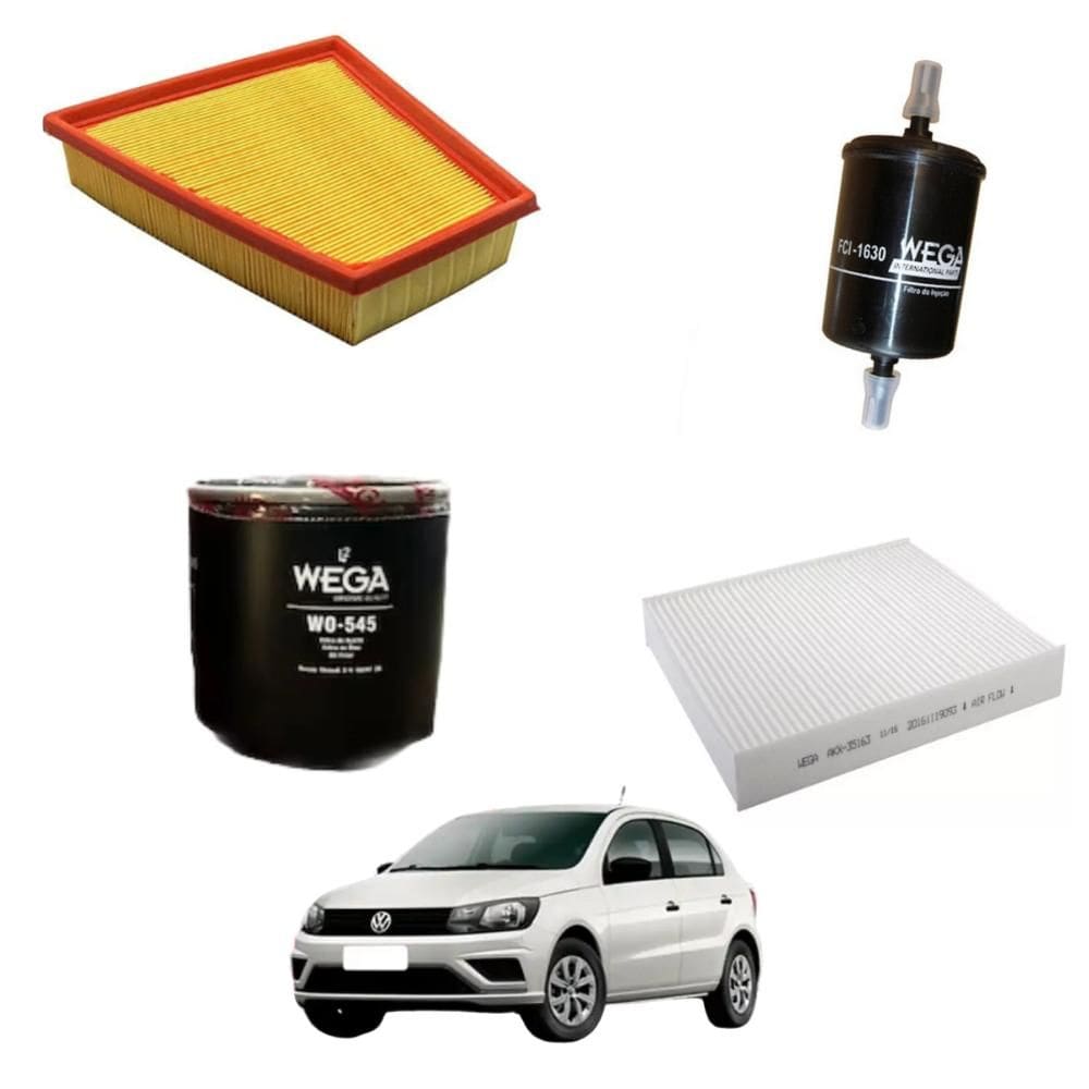 Kit Filtro Troca Óleo Gol 2016 A 2022 WKL305 Wega