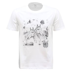 Camiseta Masculina Branca Estampada Levi`s 37023