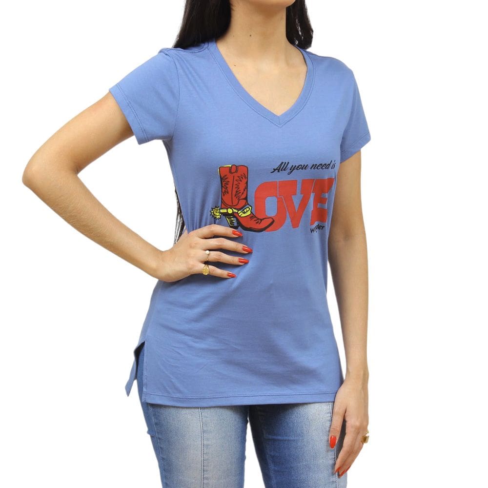 Camiseta Feminina Azul Wrangler 34412
