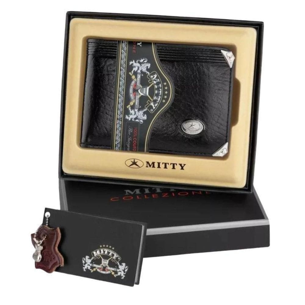 Carteira Masculina Couro Mitty M0 Pequena Cantoneira