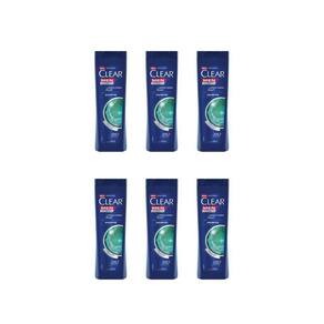 Shampoo Clear 400Ml Limpeza Diaria 2 Em 1 - Kit Com 6Un
