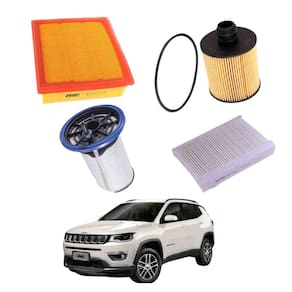 Kit Filtro Troca de Óleo Compass 2.0 2016 A 2021 WKL142 Wega