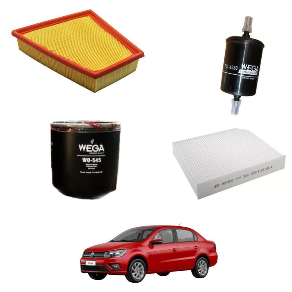 Kit Filtro Troca Óleo Voyage 2016 A 2022 WKL305 Wega