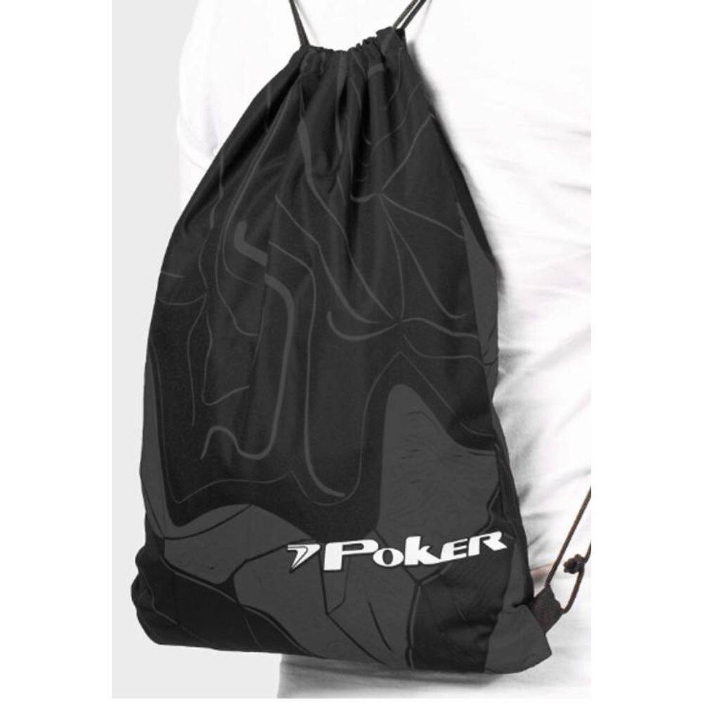 Saco Poker Estampado Gymbag Preto/Cinza St