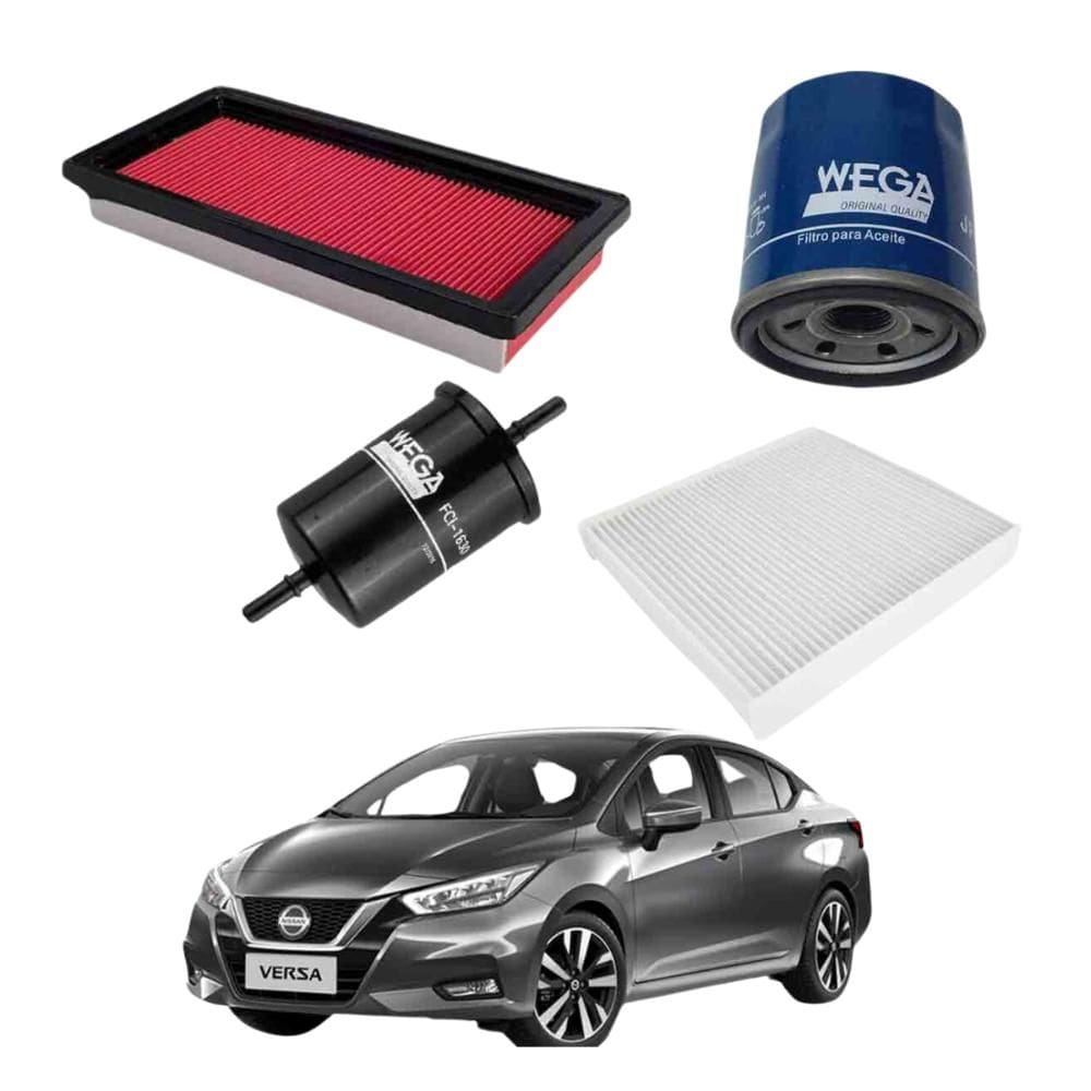Kit Filtros Óleo Nissan Versa 2011 A 2021 WKL241 Wega