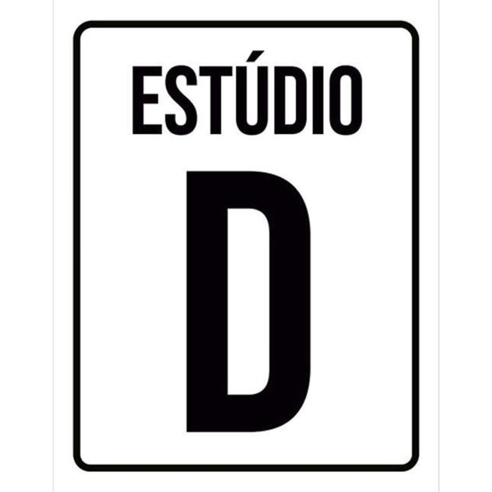 Kit 10 Placas Estúdio D Setor 36X46