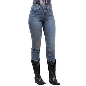 Calça Jeans Feminina Azul 724 Straight Levi`s 37014
