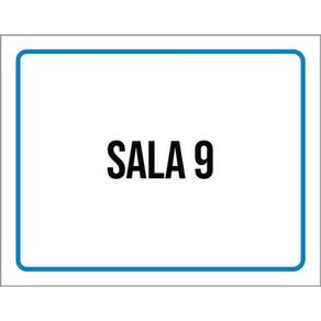 Kit 3 Placas Setor Azul Sala 9 36X46