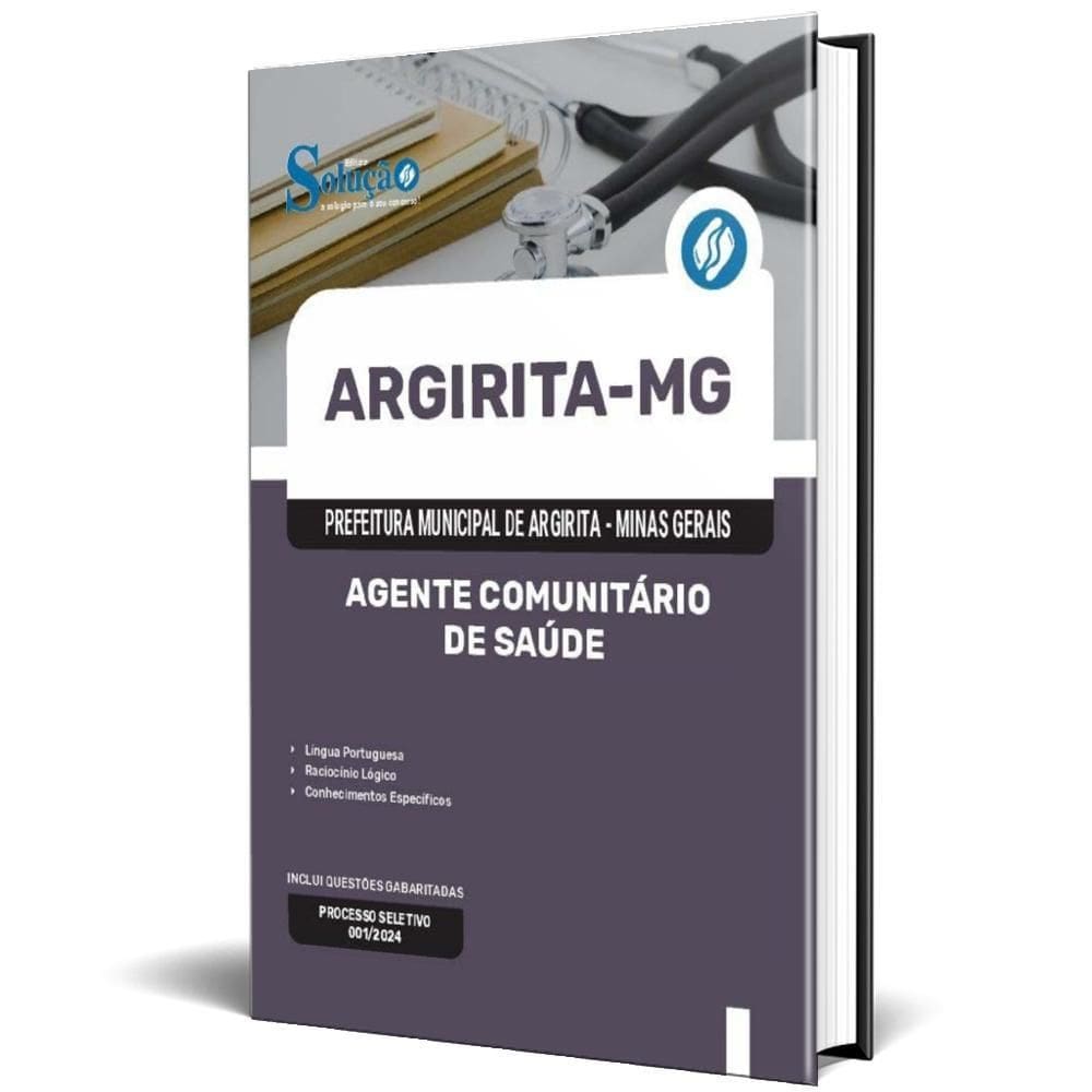 Apostila Prefeitura Argirita Mg 2024 Agente Comunitário