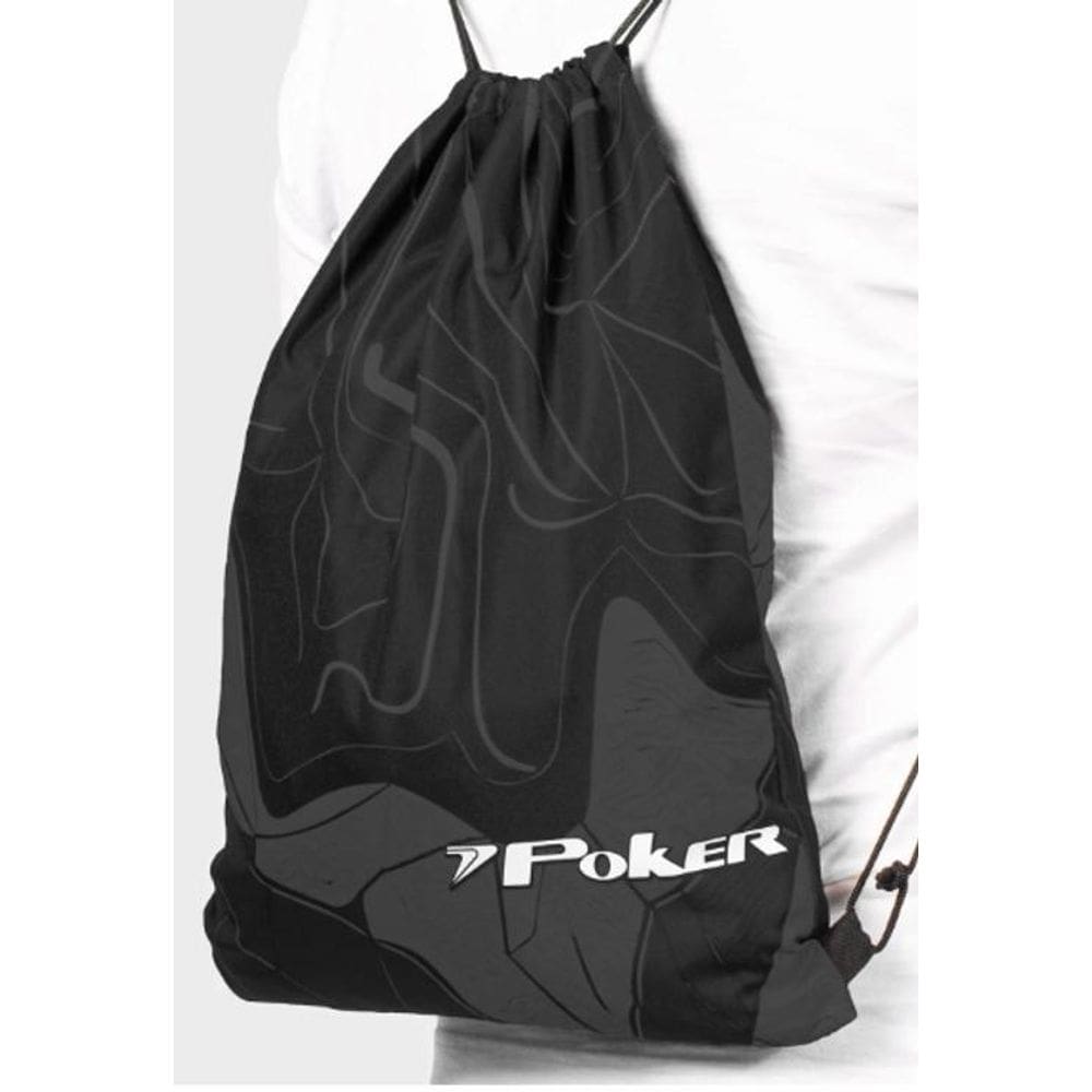 Saco Poker Estampado Gymbag Preto/Cinza St