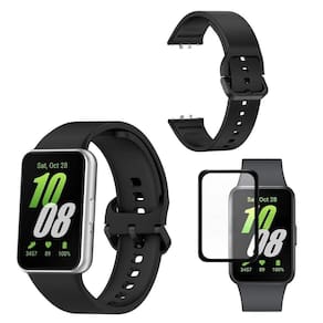 Pulseira Correa Silicone Para Galaxy Fit3 + Pelicula Tela