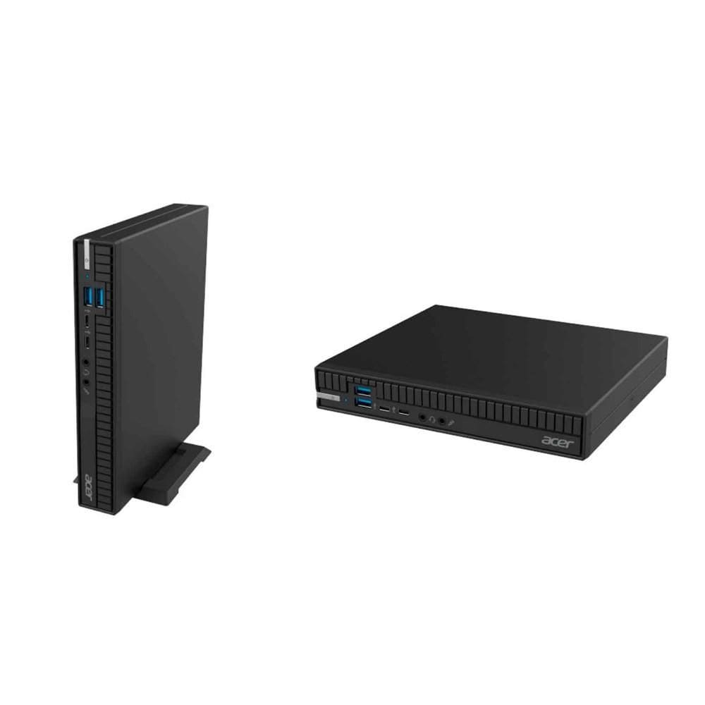 Computador Mini Acer, Core i5-12400T, Memória 16GB, SSD 512GB, Wi-Fi 6E e Bluetooth 5.3, Windows 11 Professional 64-bits