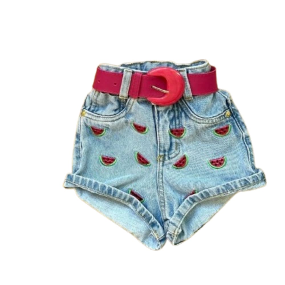 Short jeans Disney feminino - roupa menina
