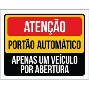 Kit 3 Placa Portão Automático Veículo Abertura 36X46