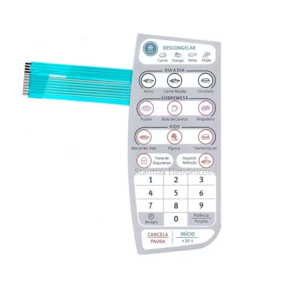 Membrana Teclado Microondas Electrolux Mtd30 Mtd 30