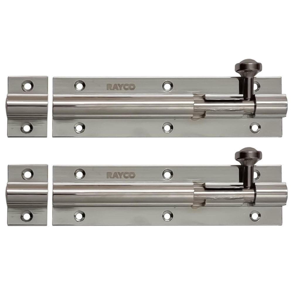 Kit 2 Trincos 120Mm Tarjeta Ferrolho Porta Janela Alumínio