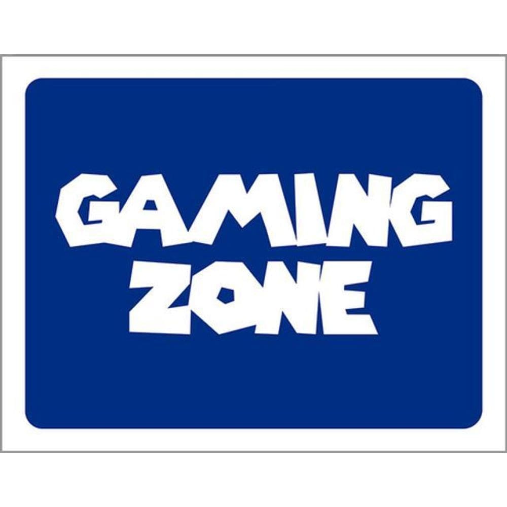 Kit 3 Placas Gaming Zone Encanador Azul 36X46