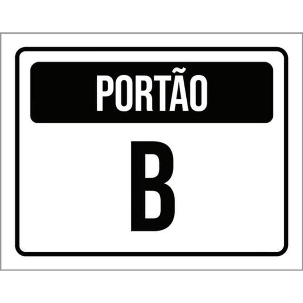 Kit 3 Placas Portão B 36X46