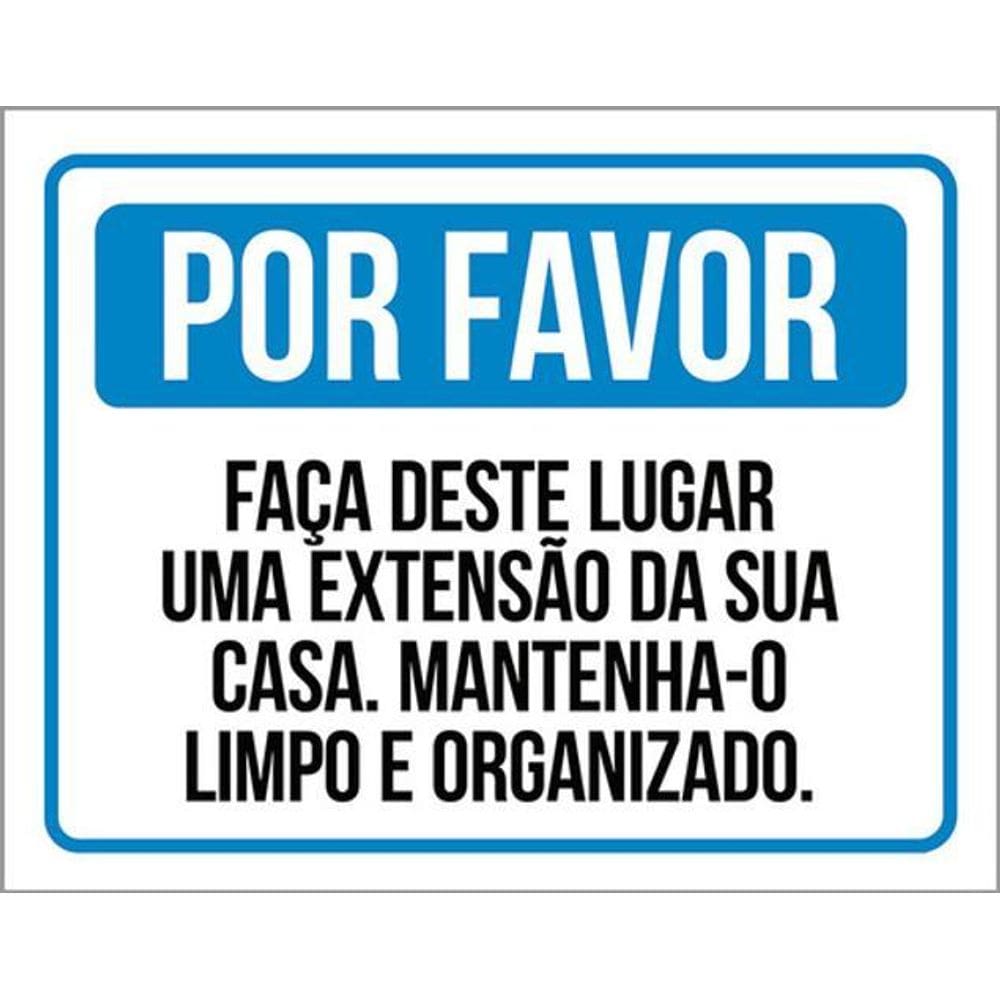 Kit 3 Placas Faça Lugar Extensão Casa 36X46