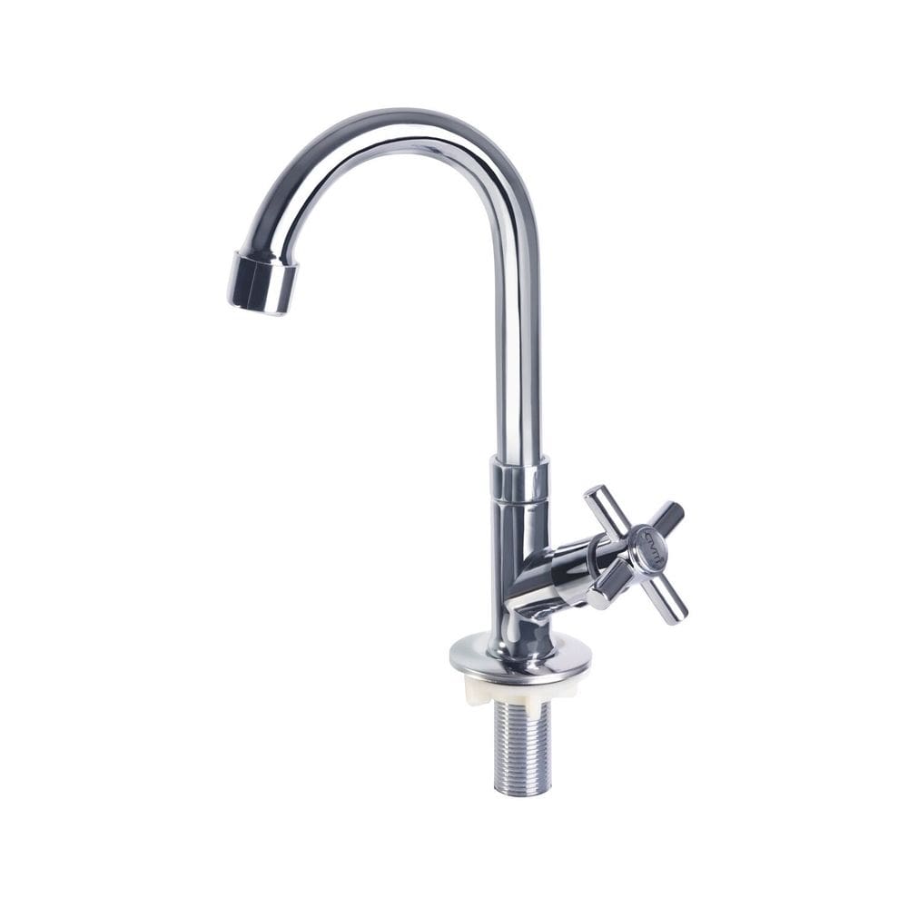 Torneira Lavatório Metal Luxo 1/4 de Volta Cinza