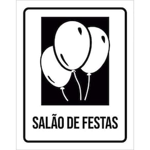 Kit 5 Placas Setor Salão De Festas 36X46