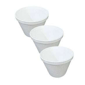 Kit 100 Potes Térmico Isopor 360Ml Descartável Sopas Caldos