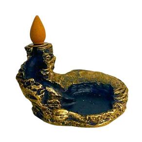 Incensário Cascata 4,5 Cm Universal Resina - Selecione A Cor