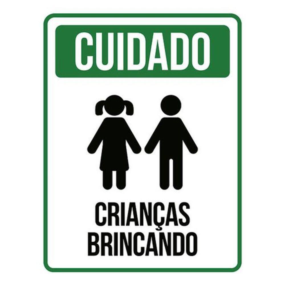 Kit 3 Placa Cuidado Crianças Brincando Verícone Ml735 36X46